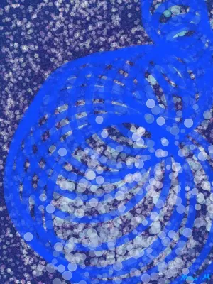 青い丸ーBlue circle